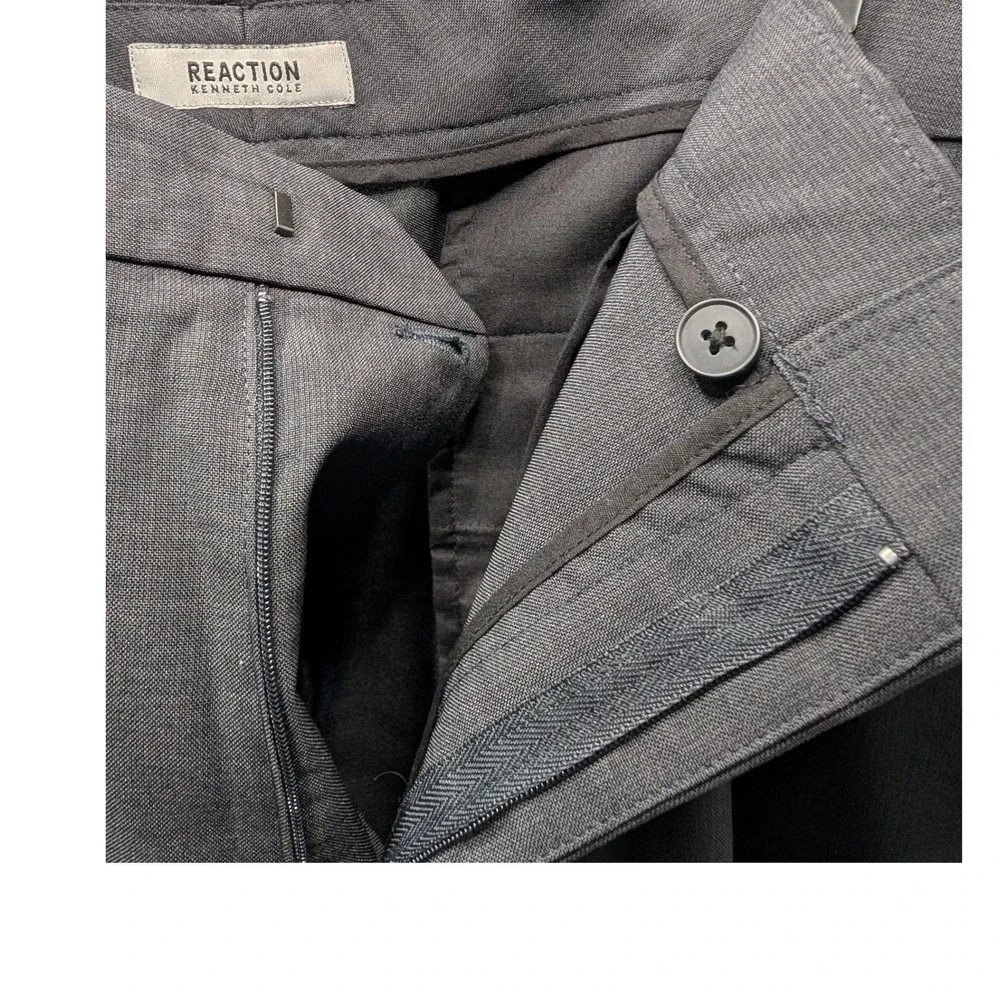 Reaction Kenneth Cole Men's Charcoal Dress‎ Pants Size 38x30